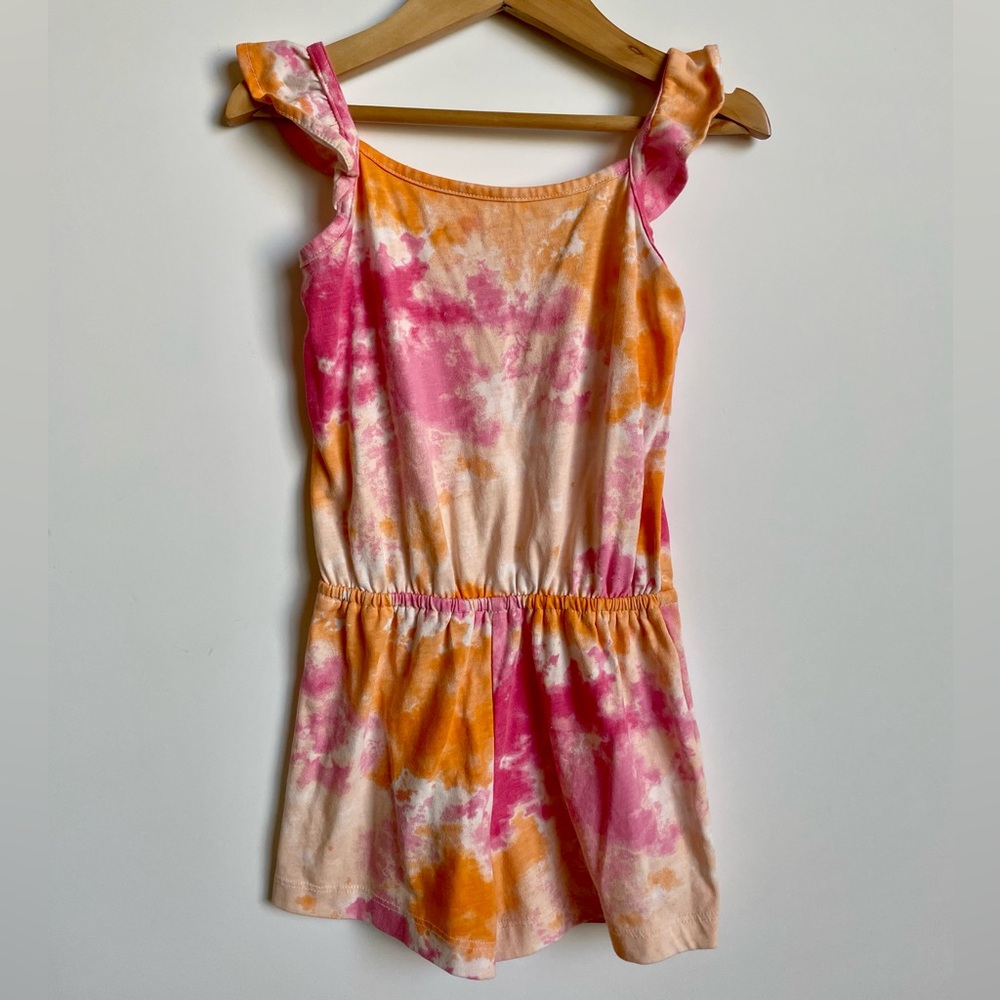 Kids girl die dye jumpsuit